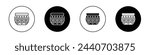 Indian pot icon set. kitchen clay pot vector symbol. mud pot line icon.