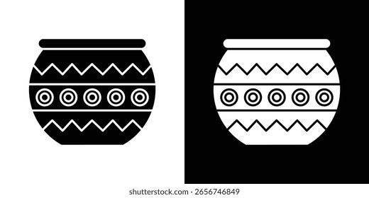 Indian pot icon Vector scalable graphics