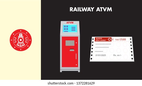 Indian railway ATVM machine