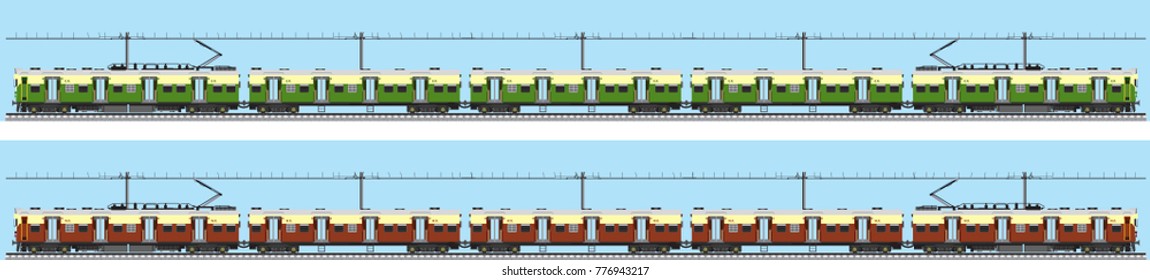 Indian Railway trem de passageiros