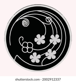 Indian rangoli vector art element