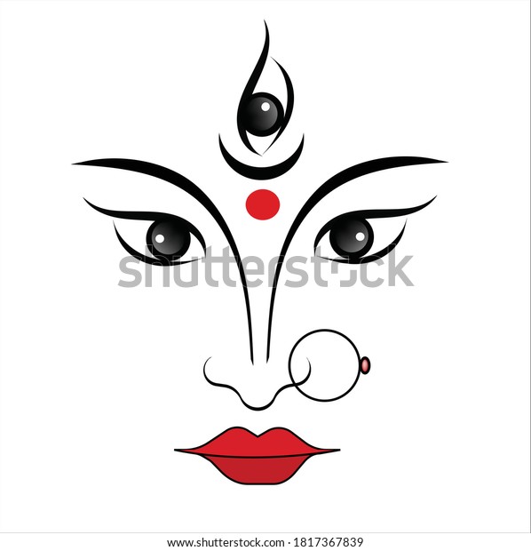 Indian Religion Festival Durga Puja Special Stock Vector (Royalty Free ...