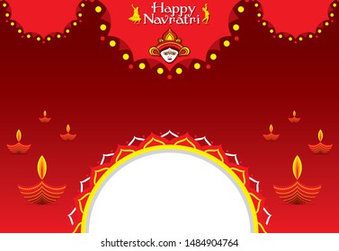 Indian Religion navratri Festival or Durga Puja, festival sale business banner design