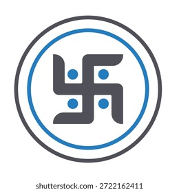 Icono de Vector de Religión indio que puede modificarse o editarse fácilmente
