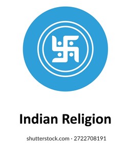 Icono de Vector de Religión indio que puede modificarse o editarse fácilmente
