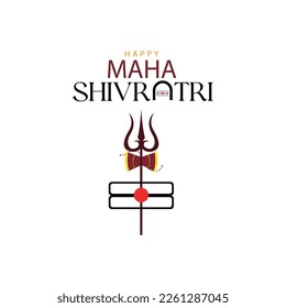 Indian Religious Festival Happy Maha Shivratri