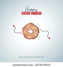 Indian Religious Festival Raksha Bandhan Creative Design. Raksha Bandhan Creative concept, Social Media Design Post Vector Template for background.  August 19. Important day ads