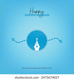 Indian Religious Festival Raksha Bandhan Creative Design. Raksha Bandhan Creative concept, Social Media Design Post Vector Template for background.  August 19. Important day ads