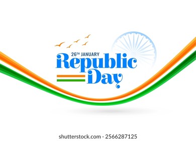 indian republic day 26th january background for social media post vector