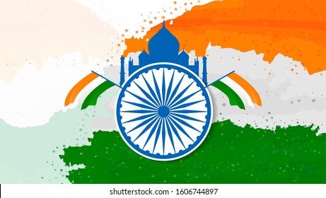 Indian Republic Day Background Templates Stock Vector (Royalty Free ...