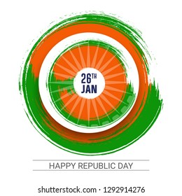 Indian Republic Day celebration background on January 26 , Indian national day Vector Illustration. - Vector 
