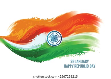 Indian republic day celebration holiday card background