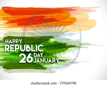 Indian Republic Day Celebration Vector Illustration.