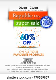 Indian Republic Day Celebration Vector Illustration.