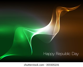 Indian Republic day concept abstract background with text 26 January.
