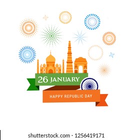 Indian Republic Day concept design, banner, poster and logo