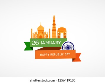 Indian Republic Day concept design, banner, poster and logo