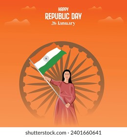Vector creativo del Día de la República India
