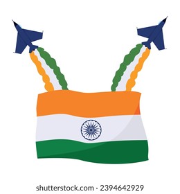 indian republic day illustration vector isolated