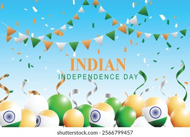 Indian Republic Day and Independence Day background with in Hindi Language Typography Jai Hind. Historical Indian Holidays. Vector illustration.