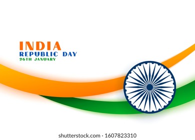 indian republic day tri color flag concept background