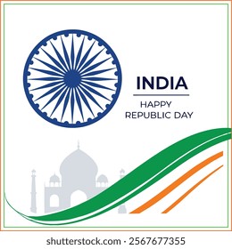 indian republic day vector design