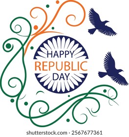 indian republic day vector design