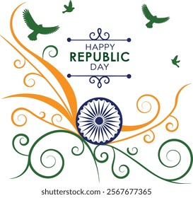 indian republic day vector design