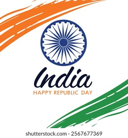 indian republic day vector design