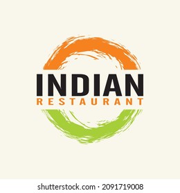 indian restaurant logo vector illustration