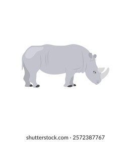 Indian Rhinos, Indian Symbol Vector Illustration