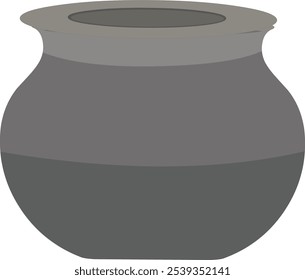 Indian Rice cooking pot vector illustration isolated on white background