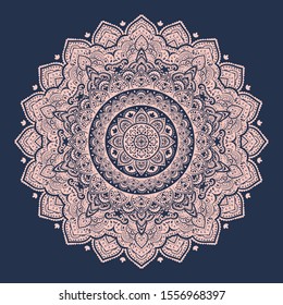 Indian rug mandala. Aztec towel, yoga mat. Vector Henna tattoo style. Can be used for textile, greeting business card background, phone case print