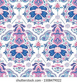 Indian rug paisley ornament design. Ethnic tribal towel, yoga mat, henna tattoo style. Great for greeting card, phone case print, coloring book, textile. 