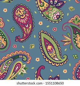 Indian rug paisley ornament design. Ethnic tribal towel, yoga mat, henna tattoo style. Great for greeting card, phone case print, coloring book, textile. 