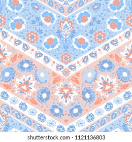 Indian rug paisley ornament pattern. Ethnic Mandala towel, yoga mat. Vector Henna tattoo style. Can be used for textile, greeting business card background, phone case print