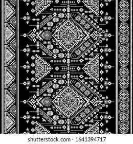 Indian rug paisley ornament pattern. Ethnic Mandala towel, yoga mat. Vector Henna tattoo style. Can be used for textile, greeting business card background, phone case print