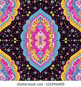 Indian rug tribal ornament mandala pattern. Aztec towel, yoga mat. Vector lace Henna tattoo style. Can be used for textile, greeting business card background, phone case print