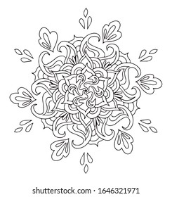 Indian rug tribal ornament mandala pattern