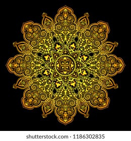 Indian rug tribal ornament pattern. Aztec towel, yoga mat. Vector Henna tattoo style. Can be used for textile, greeting business card background, phone case print
