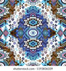 Indian rug tribal ornament pattern. Aztec towel, yoga mat. Vector lace Henna tattoo style. Can be used for textile, greeting business card background, phone case print