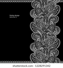 Indian rug tribal ornament pattern. Aztec towel, yoga mat. Vector lace Henna tattoo style. Can be used for textile, greeting business card background, phone case print