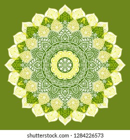 Indian rug tribal ornament pattern. Aztec towel, yoga mat. Vector lace Henna tattoo style. Can be used for textile, greeting business card background, phone case print