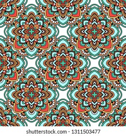 Indian rug tribal ornament pattern. Aztec towel, yoga mat. Vector Henna tattoo style. Can be used for textile, greeting business card background, phone case print - Vector illustration