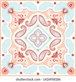 Indian rug tribal ornament pattern. Aztec towel, yoga mat. Vector Henna tattoo style. Can be used for textile, greeting business card background, phone case print
