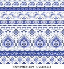 Indian rug tribal ornament pattern. Aztec towel, yoga mat. Vector Henna tattoo style. Can be used for textile, greeting business card background, phone case print