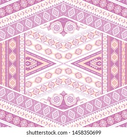 Indian rug tribal ornament pattern. Aztec towel, yoga mat. Vector Henna tattoo style. Can be used for textile, greeting business card background, phone case print