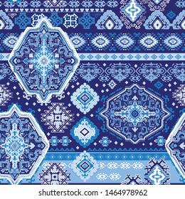 Indian rug tribal ornament pattern. Aztec towel, yoga mat. Vector Henna tattoo style. Can be used for textile, greeting business card background, phone case print