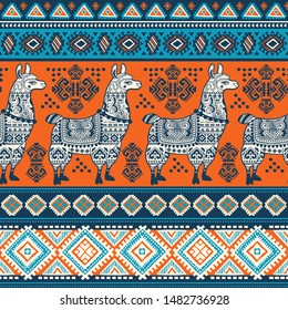 Indian rug tribal ornament pattern with elephants. Aztec towel, yoga mat. Vector lace Henna tattoo style. Can be used for textile, greeting business card background, phone case print