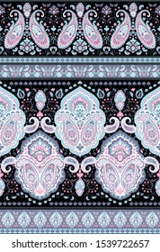 Indian rug tribal ornament pattern. Aztec towel, yoga mat. Vector Henna tattoo style. Can be used for textile, greeting business card background, phone case print
